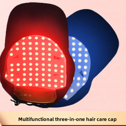Infrared Head Care Cap with Red Blue Light Therapy