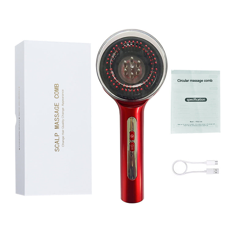 Electric Scalp Massage Comb with Red Light Therapy
