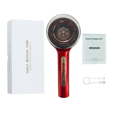 Electric Scalp Massage Comb with Red Light Therapy