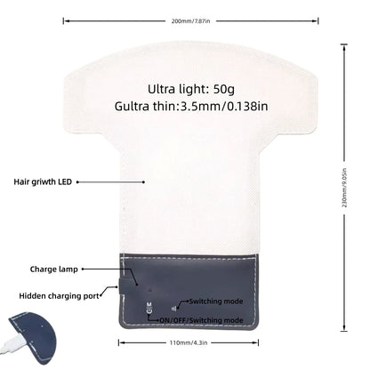 Infrared Head Care Cap with Red Blue Light Therapy